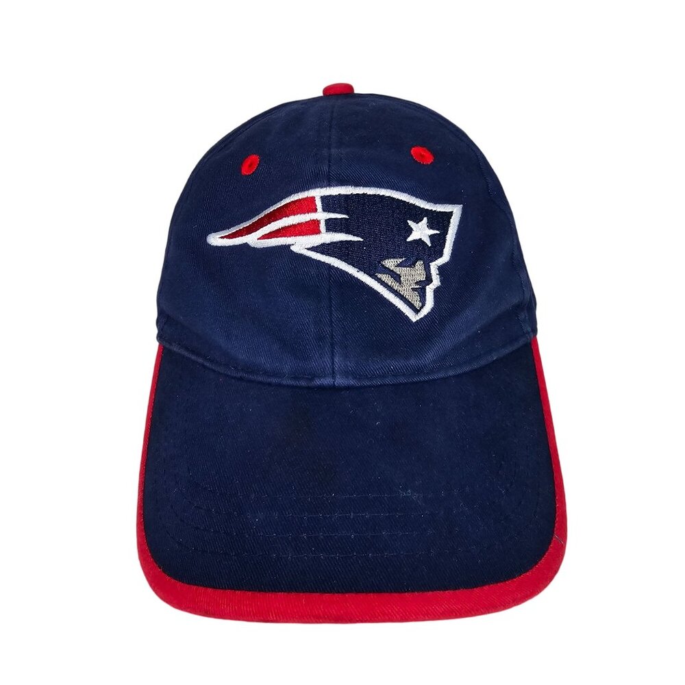 New England Patriots Blue & Red Adjustable Baseball Cap hat NFL football